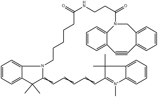 Cy5-二苯基环辛炔 结构式