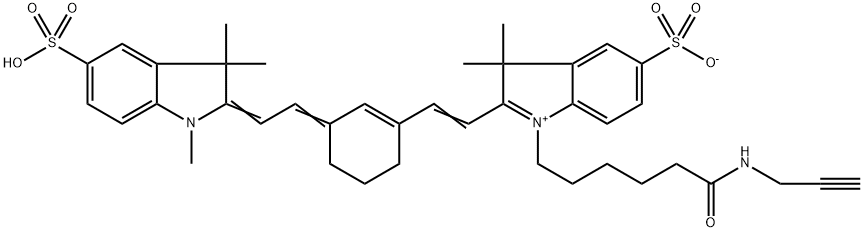 磺化Cy7炔烃 结构式