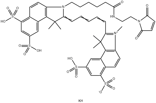 磺化CY5.5-马来酰亚胺 结构式