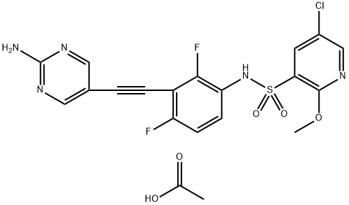 化合物 GCN2IB ACETATE 结构式