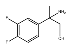 2-氨基-2-(3,4-二氟苯基)丙烷-1-醇 结构式