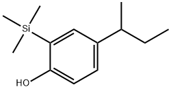 4-(1-Methylpropyl)-2-(trimethylsilyl)phenol 结构式