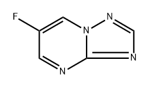 6-fluoro-[1,2,4]triazolo[1,5-a]pyrimidine 结构式