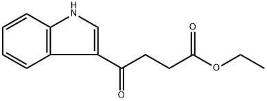 4-(1H-吲哚-3-基)-4-氧代丁酸乙酯 结构式