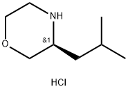 Morpholine, 3-(2-methylpropyl)-, hydrochloride, (3S)- 结构式