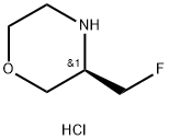 (R)-3-(氟甲基)吗啉盐酸盐 结构式