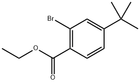 Ethyl 2-bromo-4-(tert-butyl)benzoate 结构式