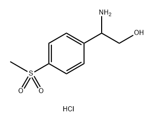 Benzeneethanol, β-amino-4-(methylsulfonyl)-, hydrochloride (1:1) 结构式