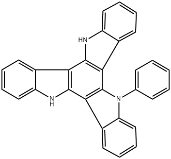 5-PHENYL-10,15-DIHYDRO-5H-DIINDOLO[3,2-A:3',2'-C]CARBAZOLE 结构式