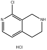 8-氯1,2,3,4-四氢-2,7-萘啶二盐酸盐 结构式