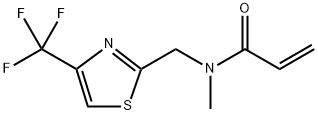 N-methyl-N-((4-(trifluoromethyl)thiazole-2-yl)methyl)propenamide 结构式