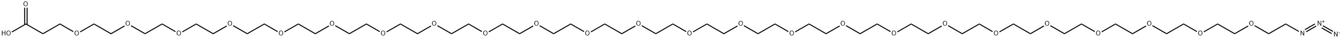 叠氮-二十四聚乙二醇-羧酸 结构式