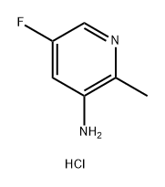 5-氟-2-甲基吡啶-3-胺盐酸盐 结构式