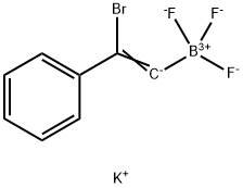 (Z)-2-溴-2-苯基乙烯基三氟硼酸盐钾 结构式