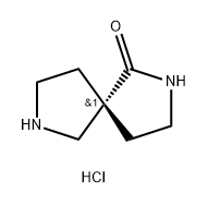 2,7-Diazaspiro[4.4]nonan-1-one, hydrochloride (1:1), (5R)- 结构式