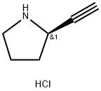 (R)-2-乙炔基吡咯烷盐酸盐 结构式