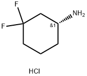 (R)-3,3-二氟环己胺盐酸盐 结构式