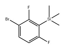 (3-Bromo-2,6-difluorophenyl)trimethylsilane 结构式