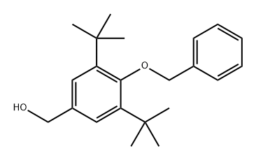 (4-(benzyloxy)-3,5-di-tert-butylphenyl)methanol 结构式