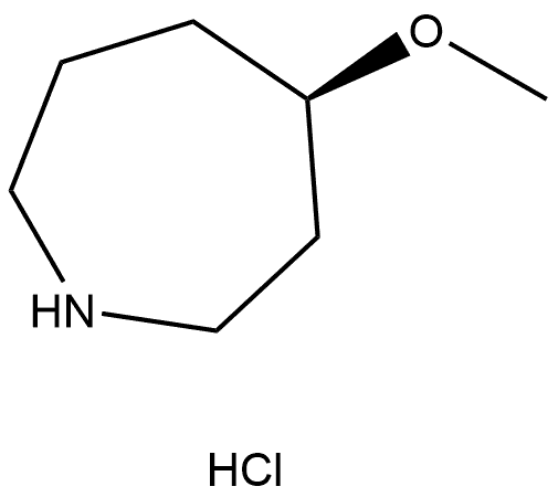 (R)-4-Methoxy-azepane hydrochloride 结构式