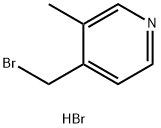 4-(溴甲基)-3-甲基吡啶氢溴酸盐 结构式