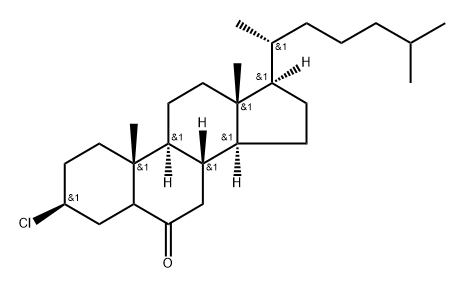 3β-Chlorocholestan-6-one 结构式