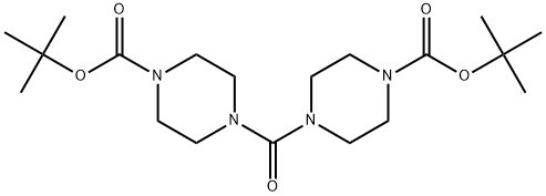 1-Piperazinecarboxylic acid, 4,4'-carbonylbis-, 1,1'-bis(1,1-dimethylethyl) ester 结构式