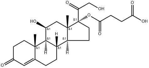 HYDROCORTISONE-17-SUCCINATE 结构式