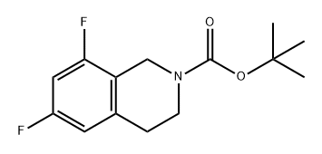 6,8-二氟-3,4-二氢异喹啉-2(1H)-羧酸叔丁酯 结构式
