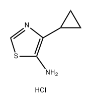 4-环丙基-5-噻唑胺二盐酸盐 结构式