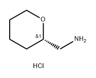 (S)-(四氢-2H-吡喃-2-基)甲胺盐酸盐 结构式