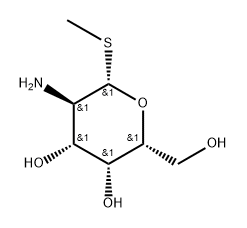 .beta.-D-Galactopyranoside, methyl 2-amino-2-deoxy-1-thio- 结构式