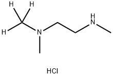 N1,N1,N2-三甲基乙烷-1,2-二胺盐酸盐-D3 结构式