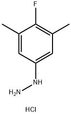 4-氟-3,5-二甲基苯肼盐酸盐 结构式