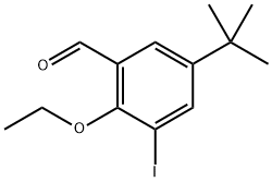 5-(Tert-butyl)-2-ethoxy-3-iodobenzaldehyde 结构式