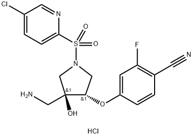 化合物 GSK3527497 HCL 结构式