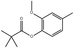 2-methoxy-4-methylphenyl pivalate 结构式