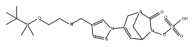 [3-[4-[[2-[TERT-BUTYL(DIMETHYL)SILYL]OXYETHYLAMINO]METHYL]TRIAZOL-1-YL]-7-OXO-1,6-DIAZABICYCLO[3.2.1 结构式