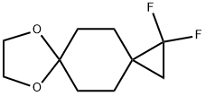 1,l-difluoro-7,10-dioxadispiro[2. 2. 4. 2]dodecan e 结构式