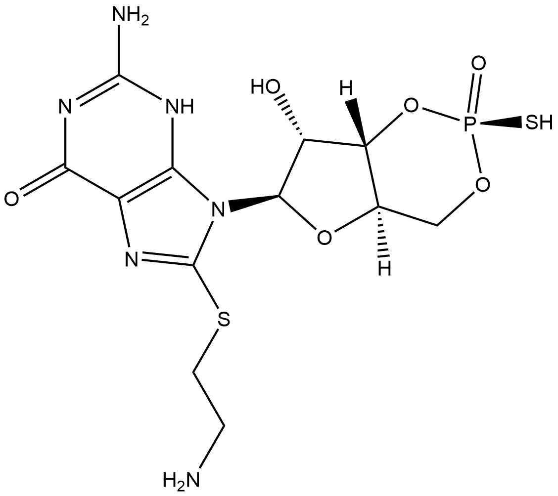 Sp-8-AET-cGMPS 结构式