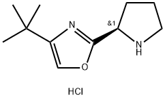 4-tert-butyl-2-[(2r)-pyrrolidin-2-yl]-1,3-oxazole dihydrochloride 结构式