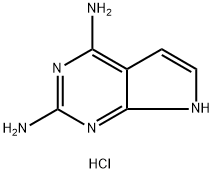 7H-吡咯并[2,3-D]嘧啶-2,4-二胺盐酸盐 结构式