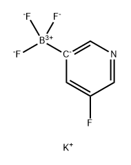 Potassium 5-fluoropyridine-3-trifluoroborate 结构式