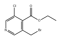 ethyl 3-(bromomethyl)-5-chloroisonicotinate 结构式