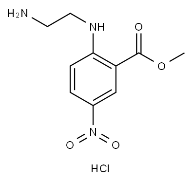 Methyl 2-[(2-aminoethyl)amino]-5-nitrobenzoate hydrochloride 结构式