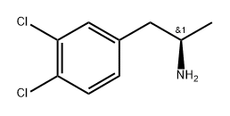 (R)-1-(3,4-Dichlorophenyl)propan-2-amine 结构式
