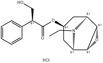 N-Ethylnorhyoscine Hydrochloride 结构式