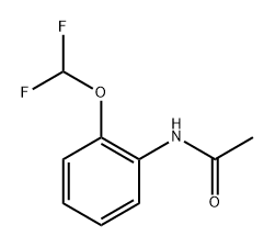 N-(2-(二氟甲氧基)苯基)乙酰胺 结构式