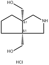 [(3AR,6AS)-6A-(HYDROXYMETHYL)-OCTAHYDROCYCLOPENTA[C]PYRROL-3A-YL]METHANOL HYDROCHLORIDE, CIS 结构式