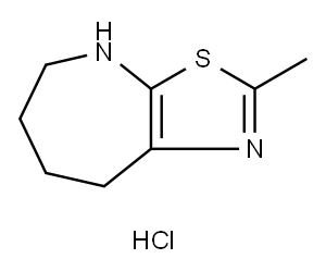 2-methyl-4h,5h,6h,7h,8h-[1,3]thiazolo[5,4-b]azepine hydrochloride 结构式